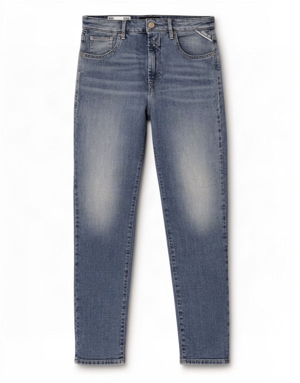 Replay pentru fete Mom Tapered Jeans 13-14 ani W25 L26 albastru bumbac