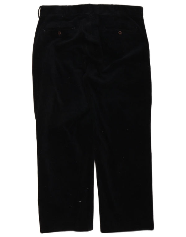 Polo Ralph Lauren Mens Straight Corduroy Trousers W36 L26 Navy Blue Cotton