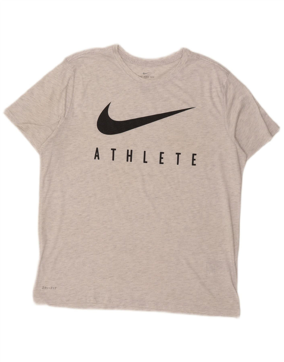Nike Mens Athletic Cut Graphic T-Shirt Top XL Grey Flecked Polyester