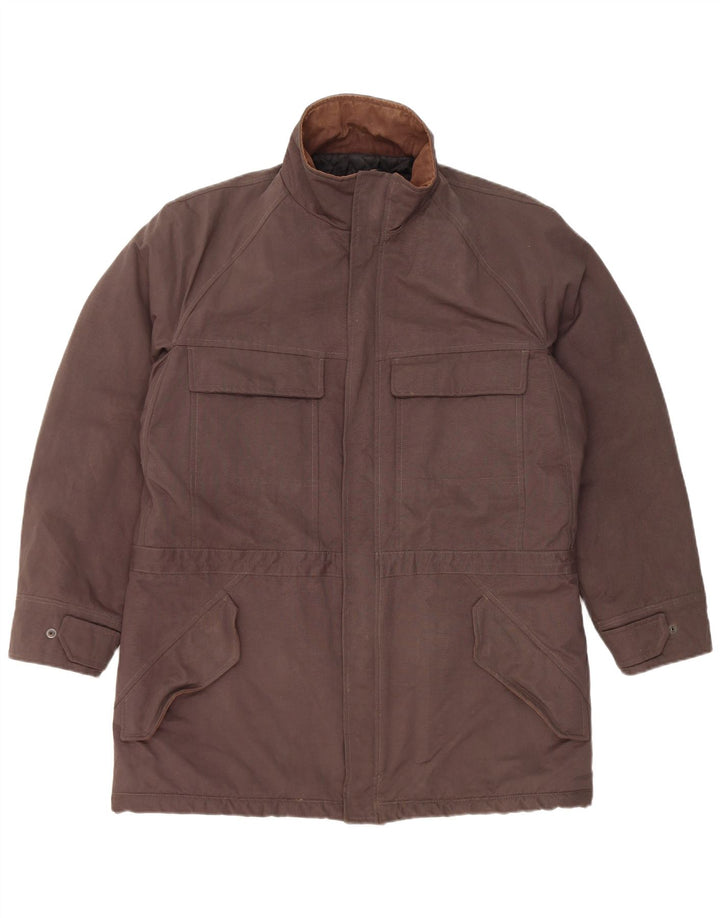 Trussardi Jeans Dame Parka Jakke IT 52 2XL Grå Polyamid