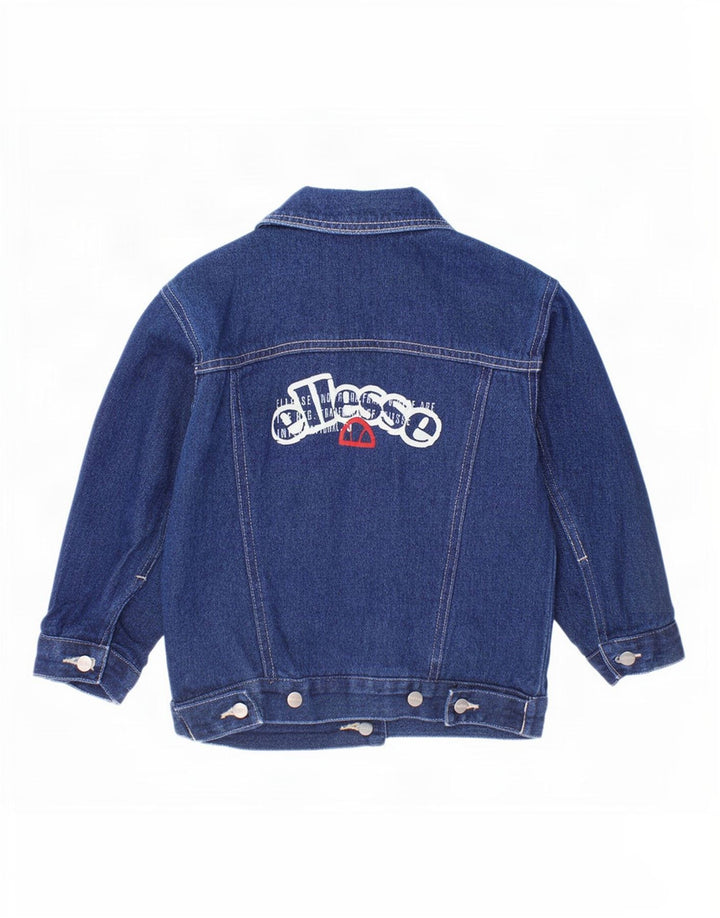 Ellesse Veste en jean graphique fille 2-3 ans Bleu marine Coton