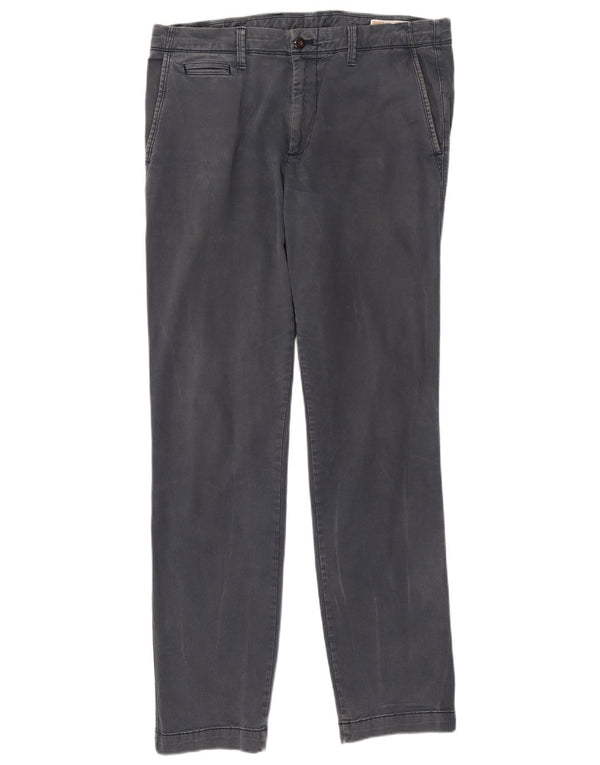 Gap Herre Slim Chino Bukser W34 L34 Grå Bomuld