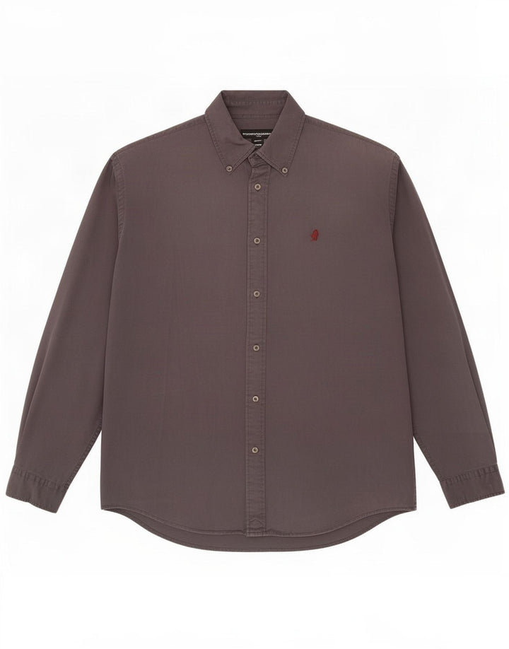 Marlboro Classics Chemise Homme XL Gris Coton