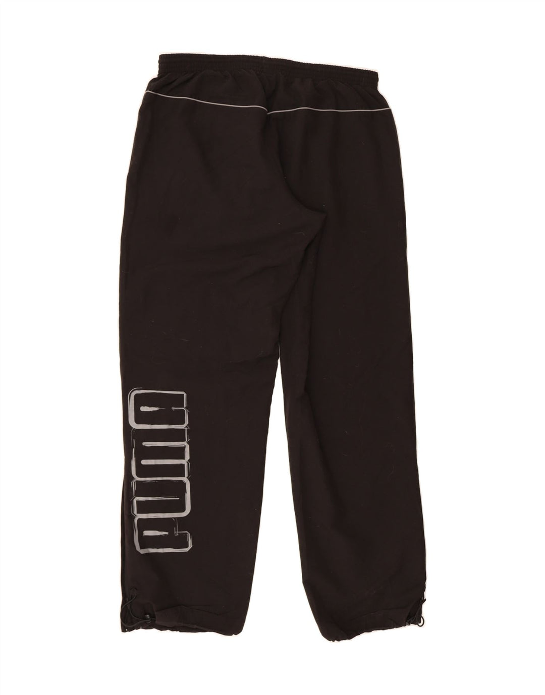 PUMA Mens Graphic Tracksuit Trousers Large  Black Vintage Puma and Second-Hand Puma from Messina Hembry 