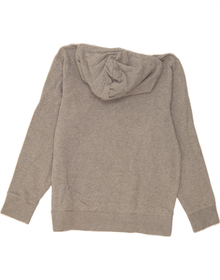 LEVI'S Womens Graphic Hoodie Jumper UK 14 Medium Grey Cotton Vintage Levi's and Second-Hand Levi's from Messina Hembry 