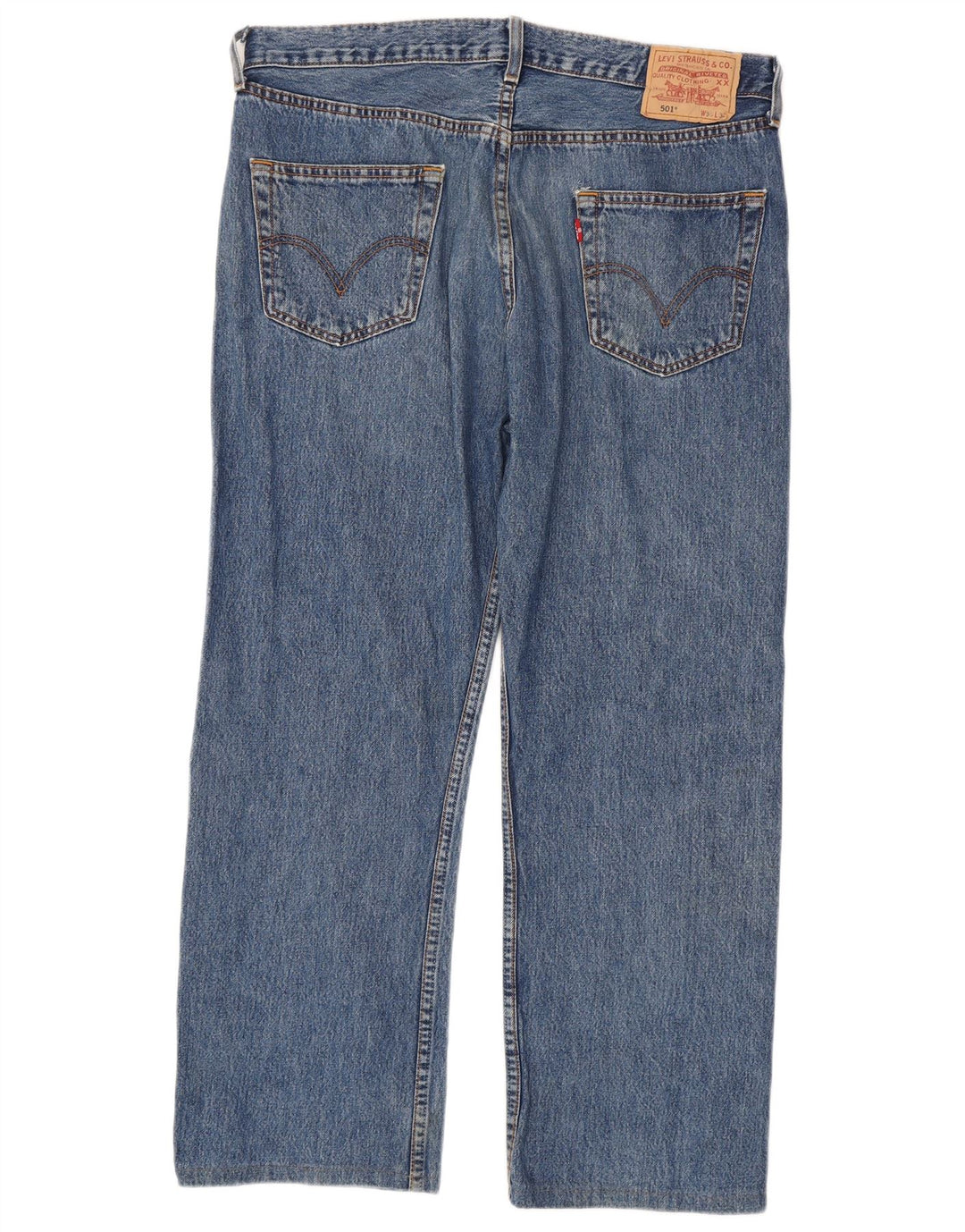 Levi's Mens 501 Straight Jeans W36 L28 Blue Cotton