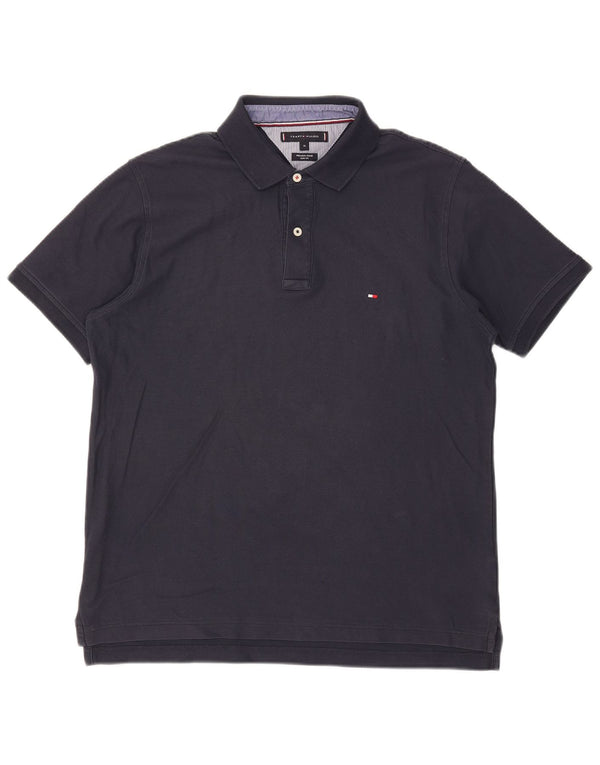 Polo slim fit da uomo Tommy Hilfiger XL blu navy