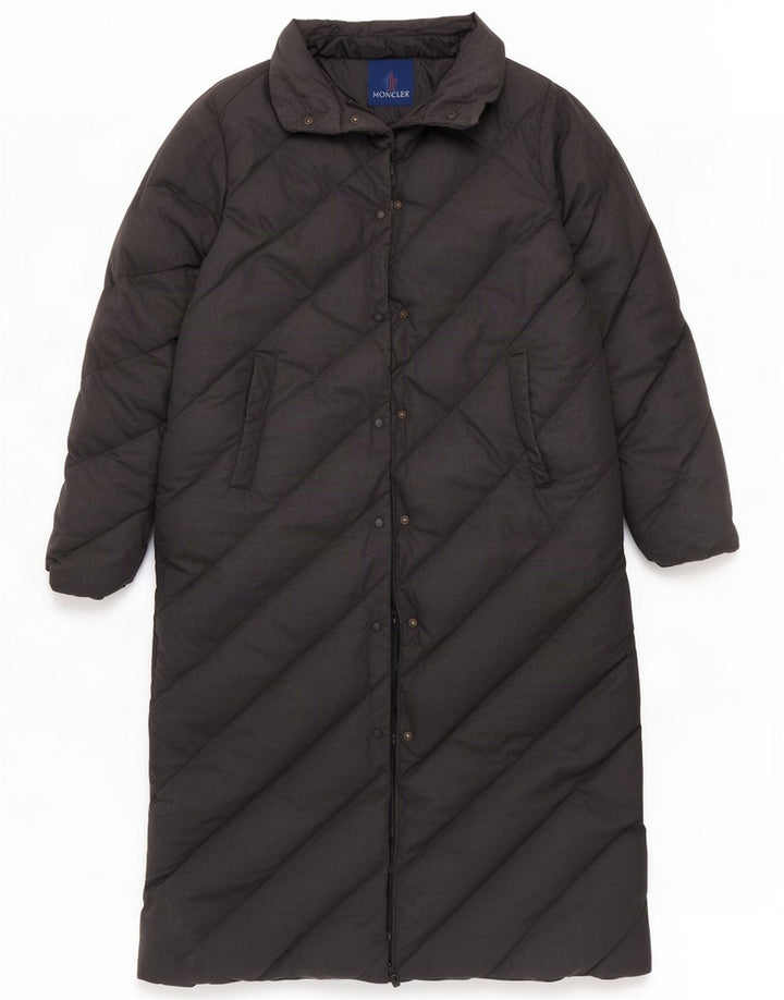 Moncler Cappotto imbottito oversize da donna taglia 3 Cotone grigio medio