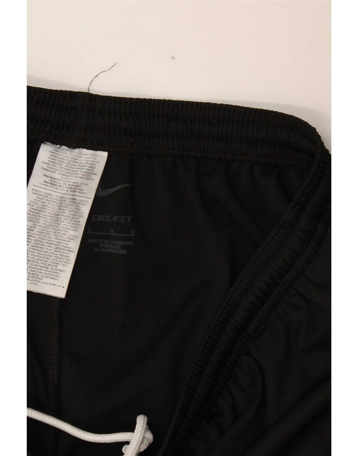 Nike Mens Dri Fit Tracksuit Trousers Large  Black Polyester