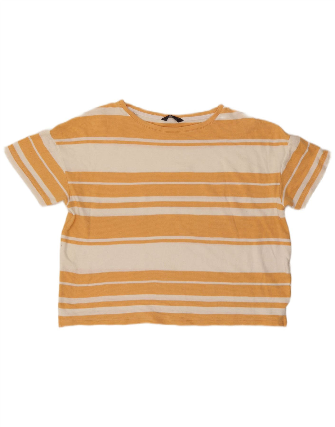 Marks & Spencer Dame Oversized T-Shirt Top UK 16 Stor Orange Stribet