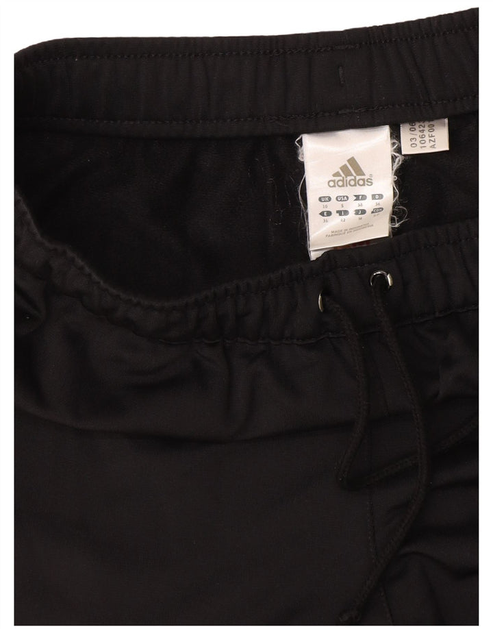 ADIDAS Womens Sport Shorts UK 10 Small Black Polyester