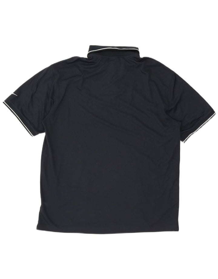 NIKE Mens Big & Tall Polo Shirt XL Navy Blue Polyester