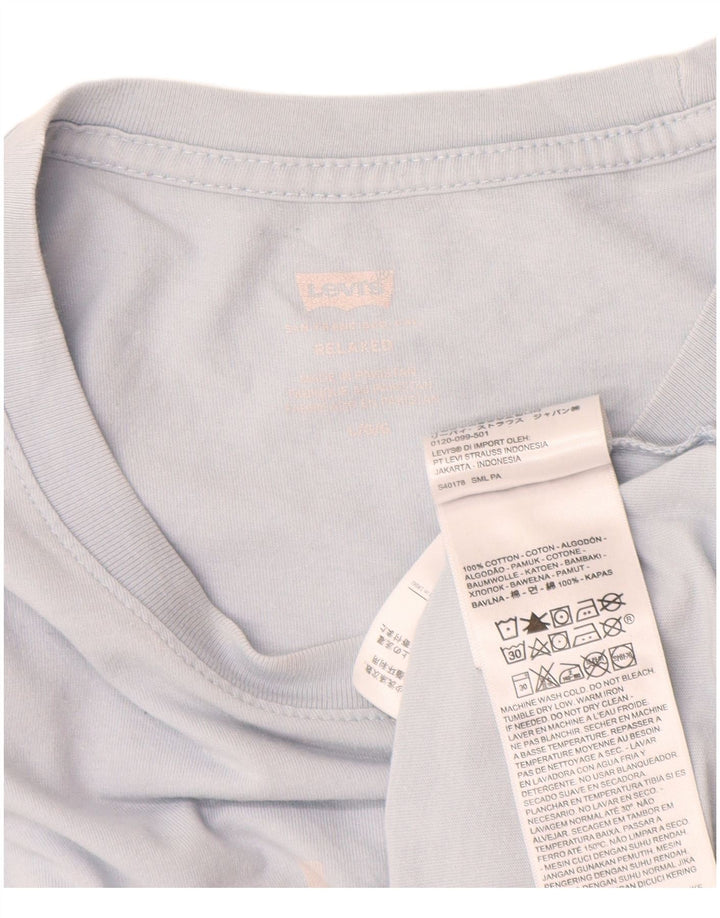 Levi's Mens Relaxed Graphic T-Shirt Top Large Blue Cotton