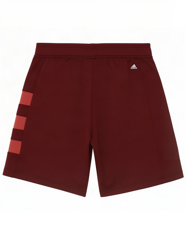 Adidas Herre Munster Rugby Sports Shorts Large Maroon Colourblock Polyester