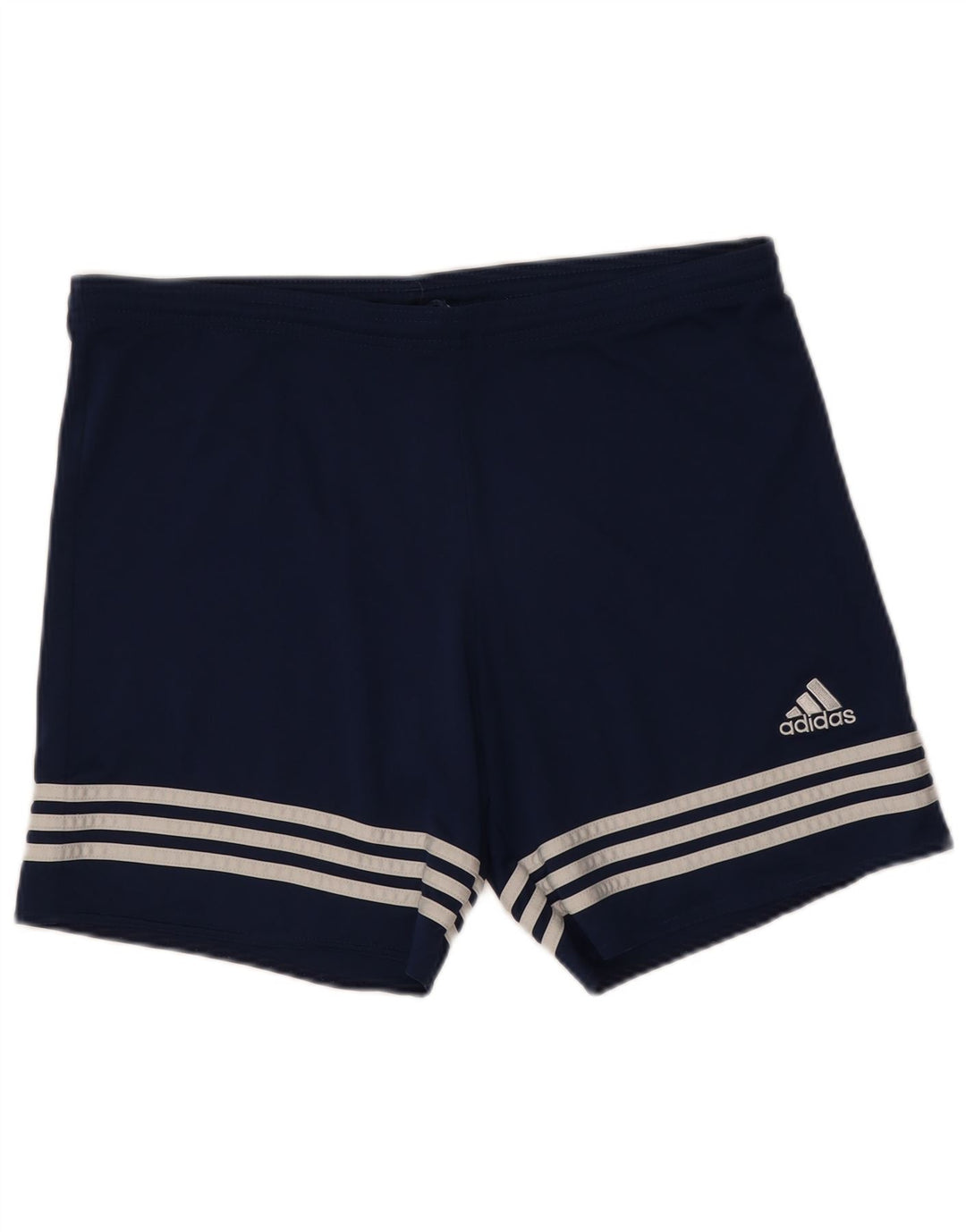 Pantaloncini sportivi Adidas Climalite da uomo medi in poliestere blu navy