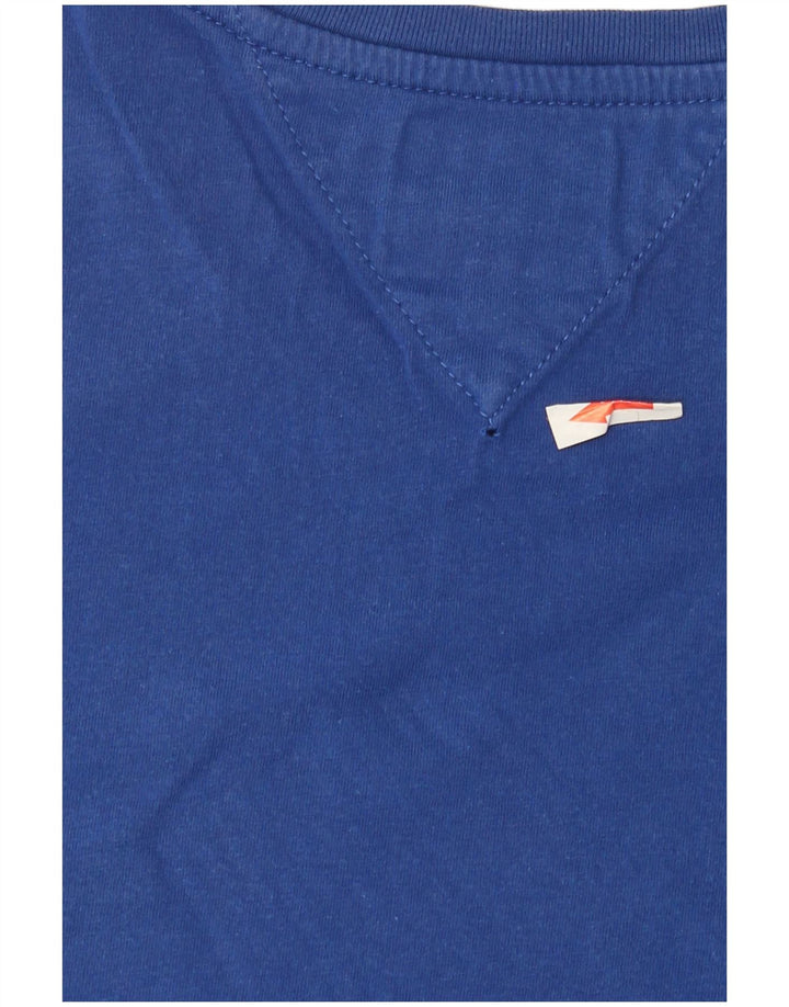 Tommy Hilfiger Mens T-Shirt Top Medium Blue Cotton