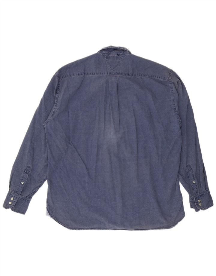 Tommy Hilfiger Mens Shirt XL Blue Cotton
