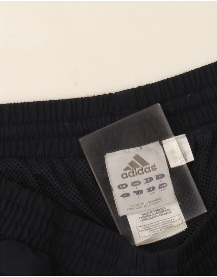 Adidas Herre Bermuda Sport Shorts Large Navy Blue Polyester