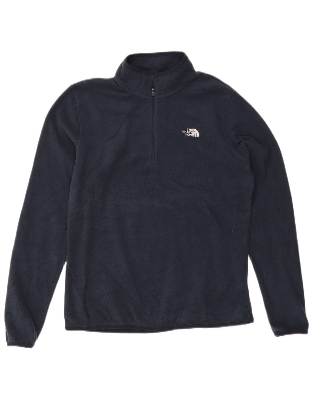 The North Face Dame Fleece Jumper UK 14 Large Navy Blue Polyester