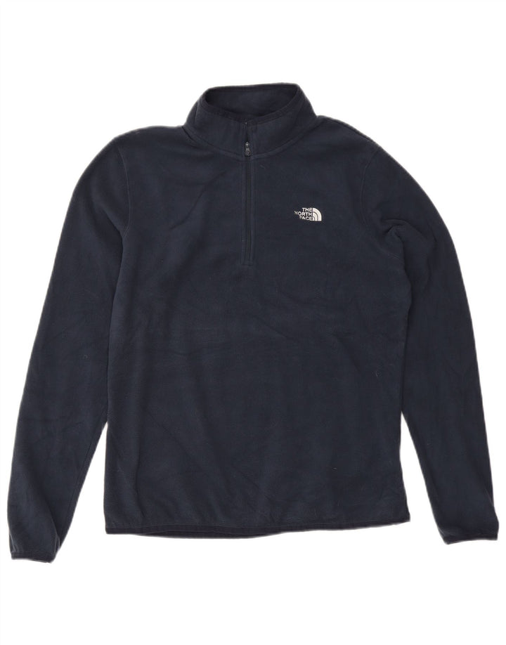 The North Face Dame Fleece Jumper UK 14 Large Navy Blue Polyester
