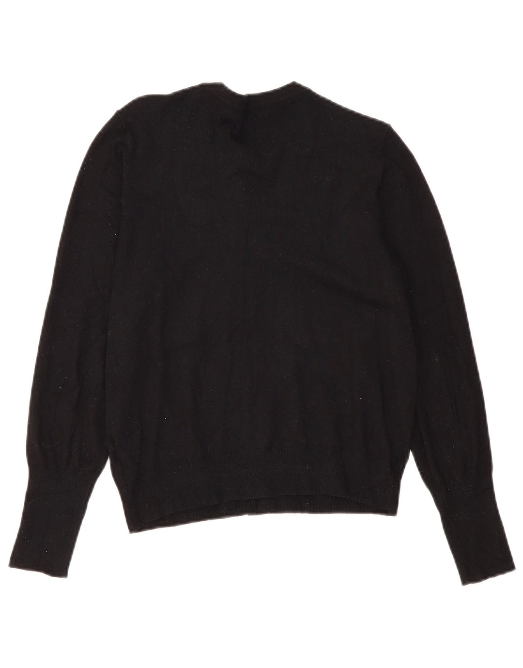 Marks & Spencer Womens Cardigan Sweater UK 12 Medium Black Viscose