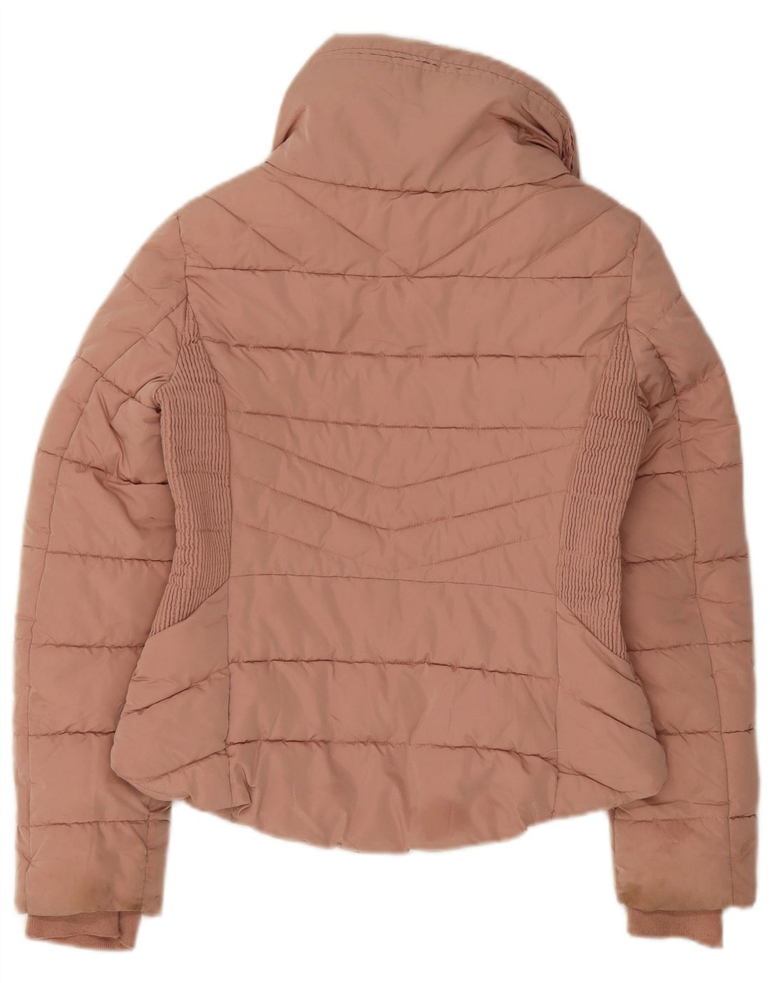 Zara Γυναικείο μπουφάν UK 12 Medium Pink Polyester