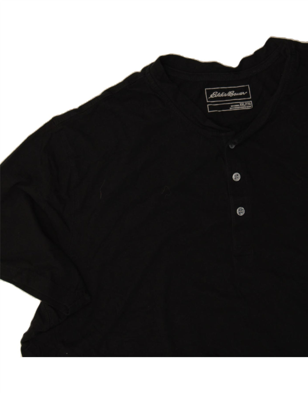 EDDIE BAUER Mens T-Shirt Top 2XL Black Cotton Vintage Eddie Bauer and Second-Hand Eddie Bauer from Messina Hembry 