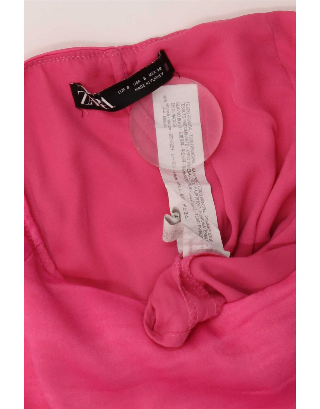 Zara Femme Jupe-short Small W26 Rose Viscose