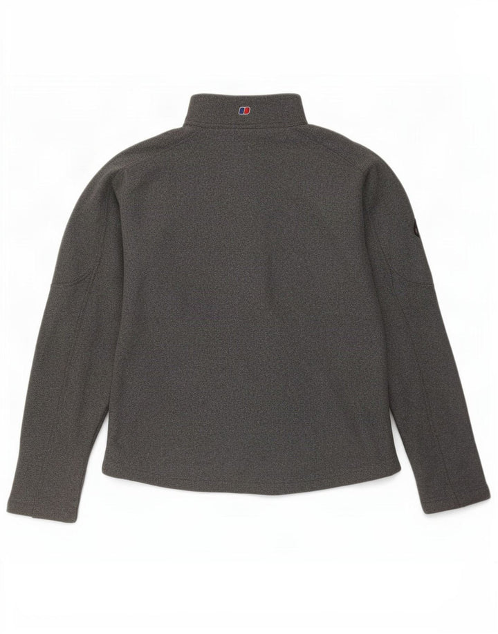 Berghaus Damen-Sweatshirt mit Reißverschluss am Hals, UK 12, mittelgrau, Polyester