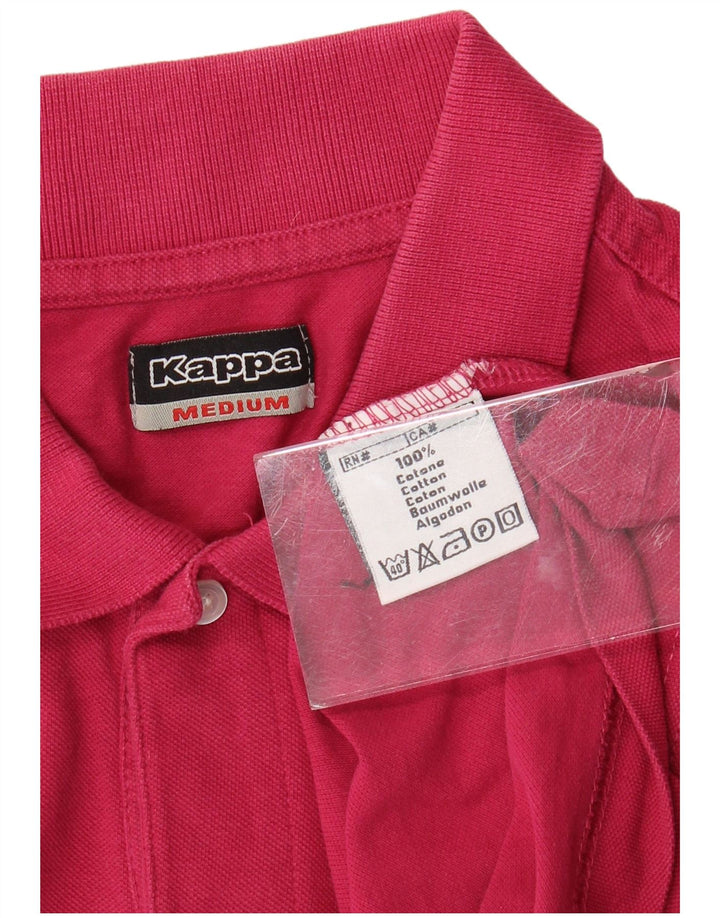 KAPPA Mens Polo Shirt Medium Pink Cotton
