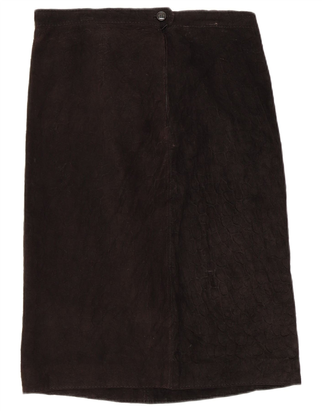 jupe droite en daim femme vintage W32 Grand Noir