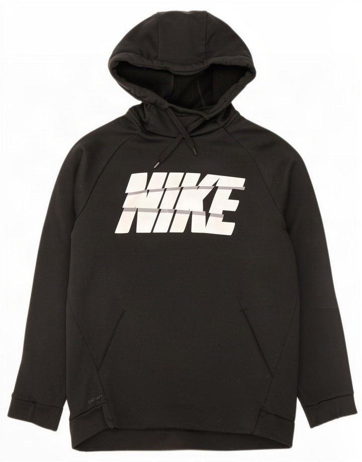 Męski sweter z kapturem Nike Dri Fit Graphic, średni czarny poliester