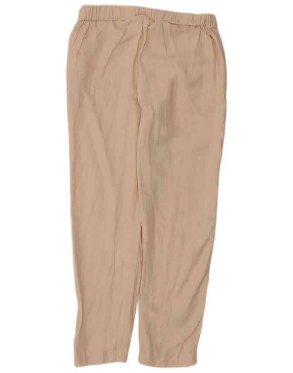 French Connection Womens High Waist Chino Trousers UK 12 Medium W32 L29 Bei