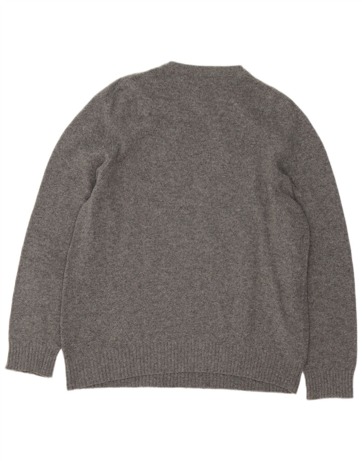 Sergio Tacchini Mens Crew Neck Jumper Sweater Medium Grey Wool