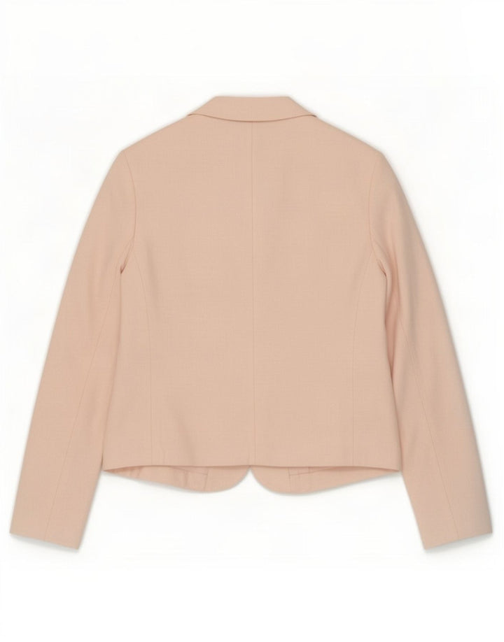 Marks & Spencer Veste blazer autographe pour femme UK 12 Rose moyen Polyester