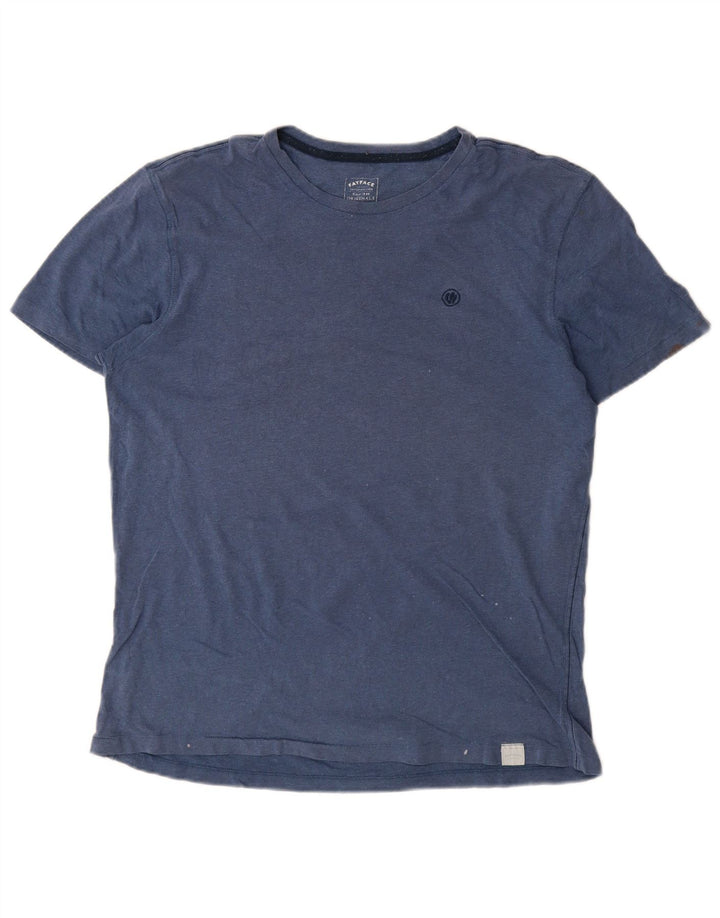 FAT FACE Camiseta Hombre Azul Medio
