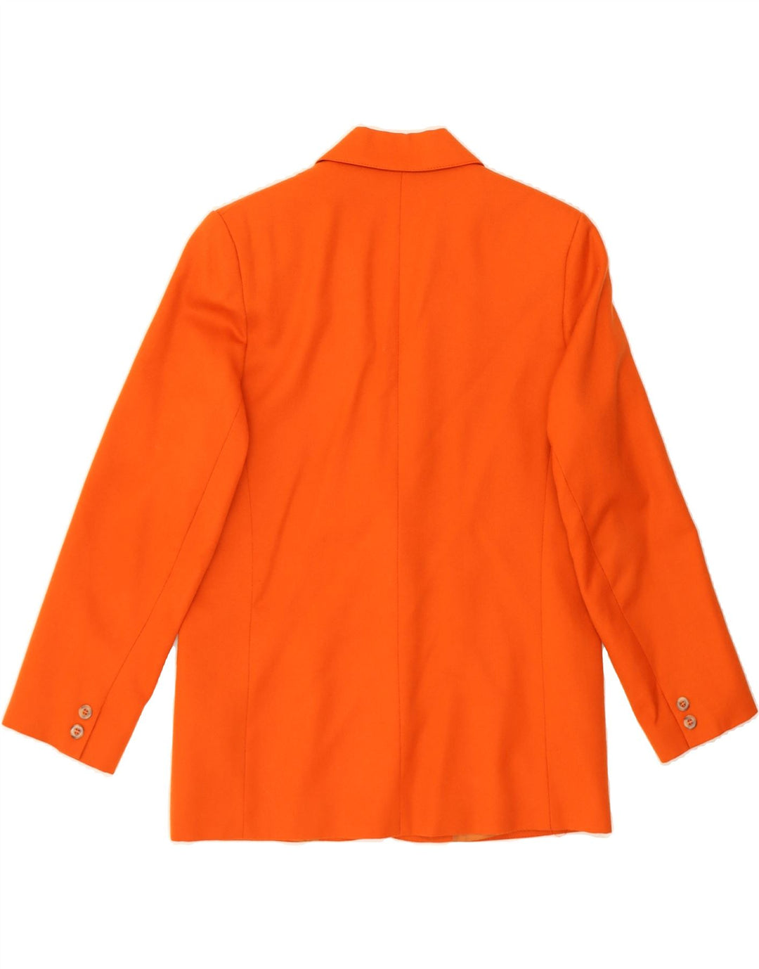 WHIMSY Womens 1 Button Blazer Jacket UK 10 Small  Orange New Wool Vintage Whimsy and Second-Hand Whimsy from Messina Hembry 