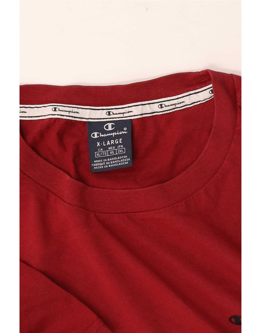 Champion herre T-shirt top XL rødbrun