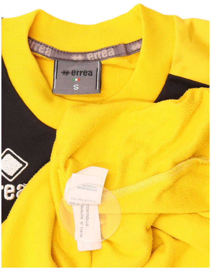 Errea Herre grafisk T-shirt Top Lille Gul Colourblock Polyester