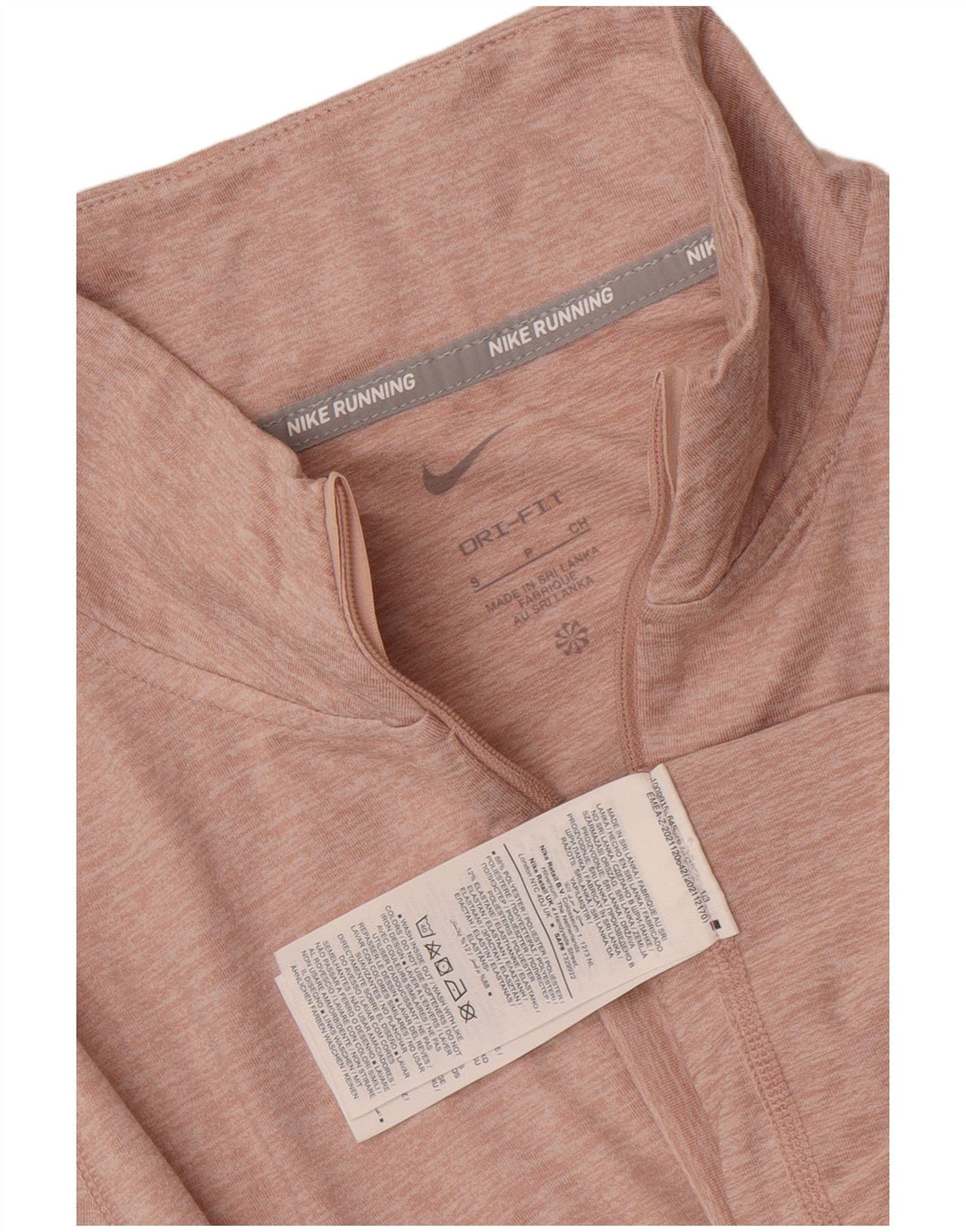Nike Dri Fit Pullover-Trainingsanzugoberteil für Damen, Gr. 10, klein, rosa gefleckt