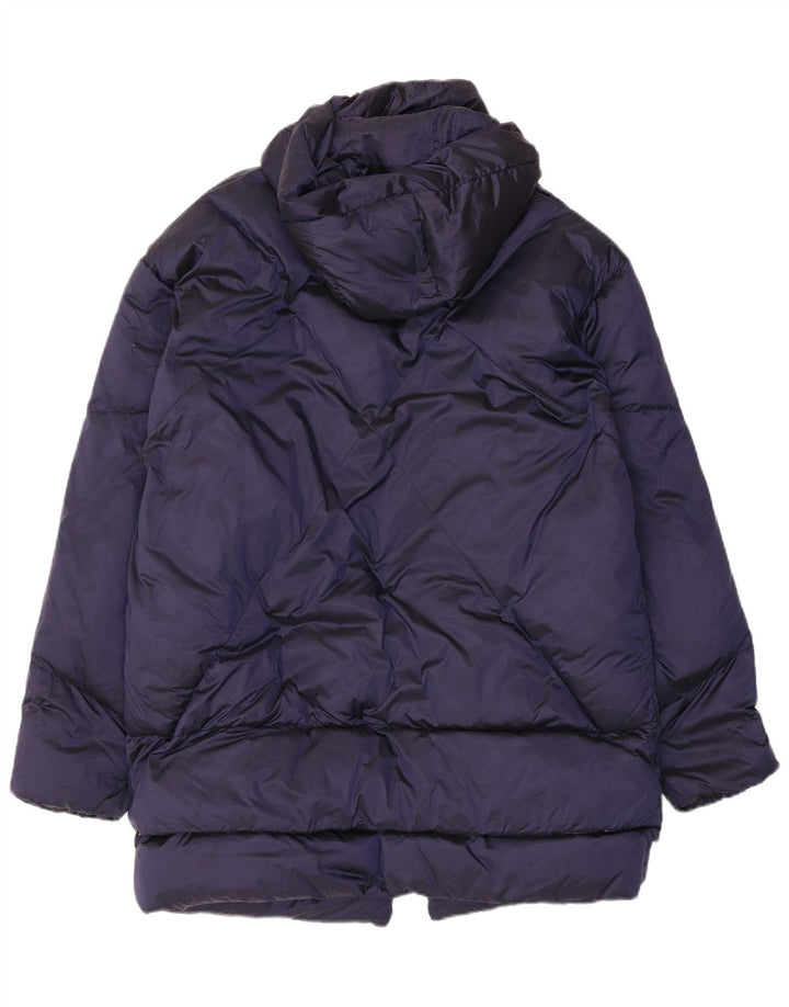 Kanadische wattierte Damenjacke mit Kapuze, UK 14, mittelmarineblau