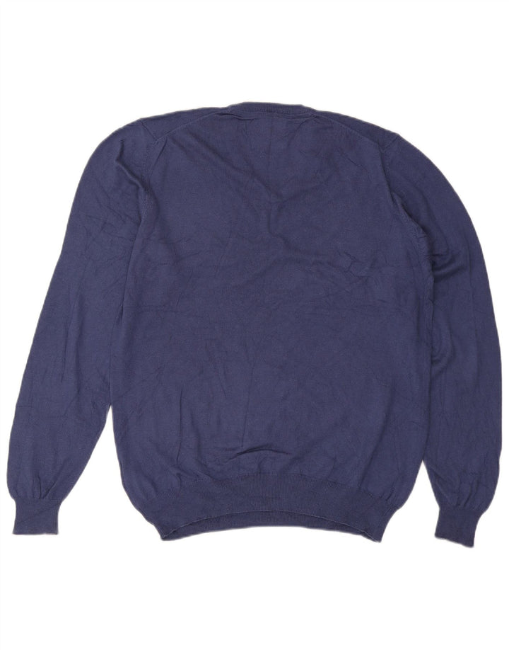 Marks & Spencer Herre Regular Fit V-hals sweater Medium Navy Blue