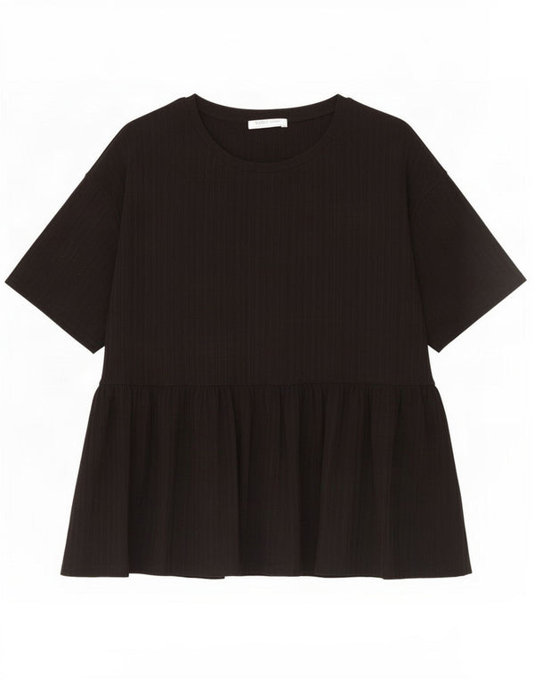 Zara Womens Trafaluc Blouse Top UK 16 Grand Noir