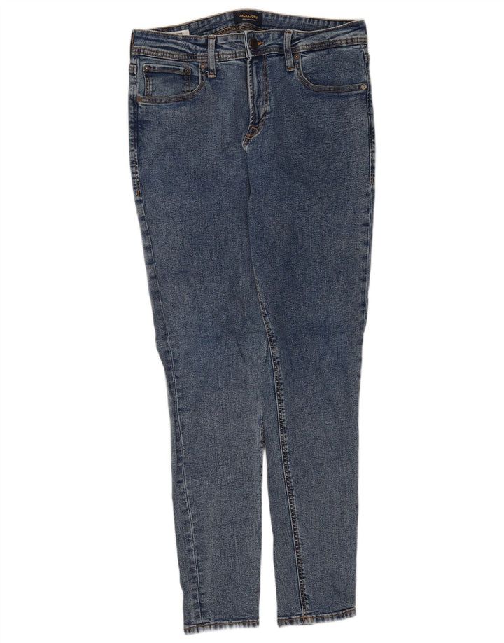 JACK & JONES Slim Jeans til mænd W33 L32 Blå Bomuld