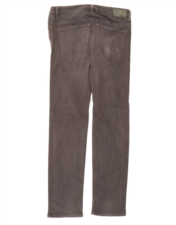 Diesel Mens Slim Jeans W36 L34 Grey Cotton