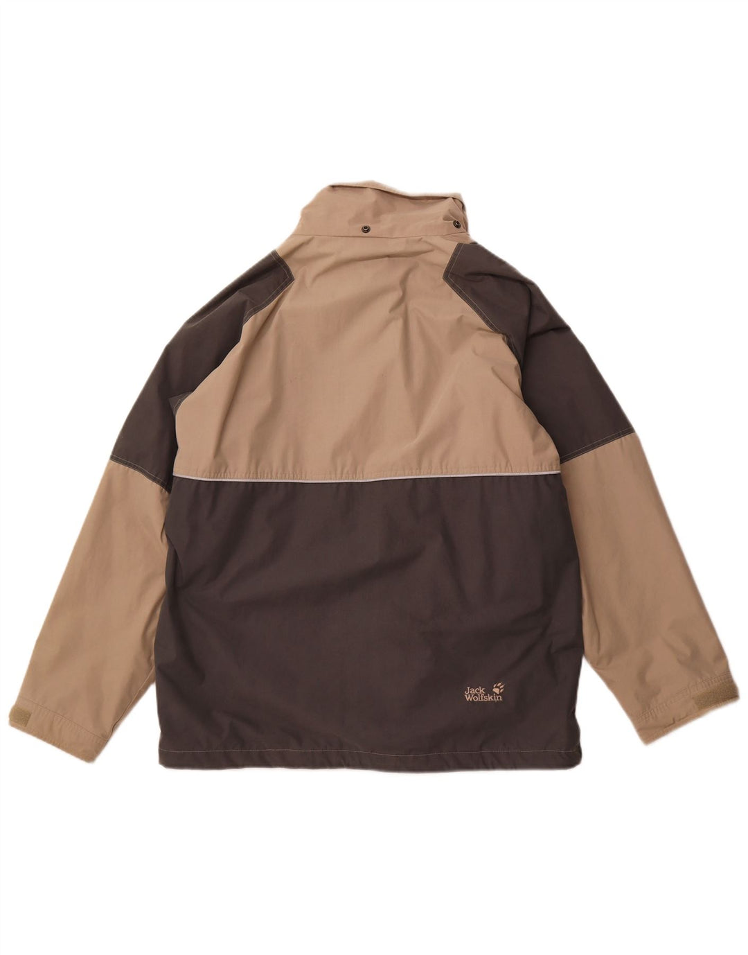 Jack Wolfskin Herren Regenjacke UK 42 XL Beige Colourblock Polyester
