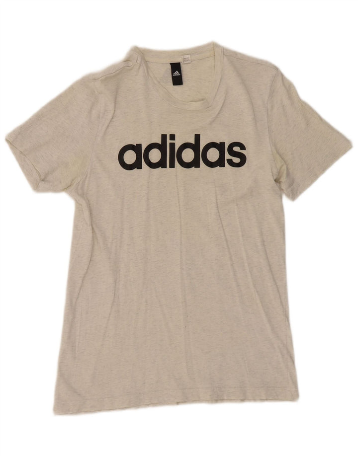 Maglietta grafica da donna Adidas Top UK 12 Grigio medio