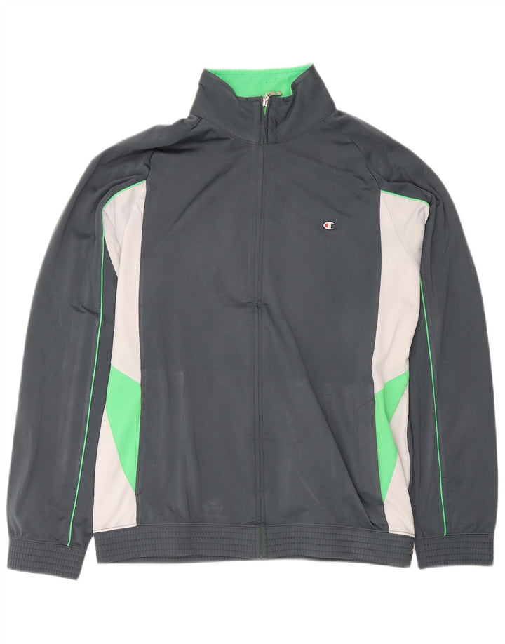 Giacca da tuta da uomo Champion 2XL Poliestere color block grigio