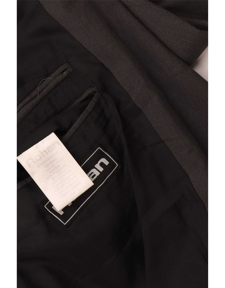 Jaqueta blazer masculina Rohan com 2 botões UK 44 2XL poliéster cinza