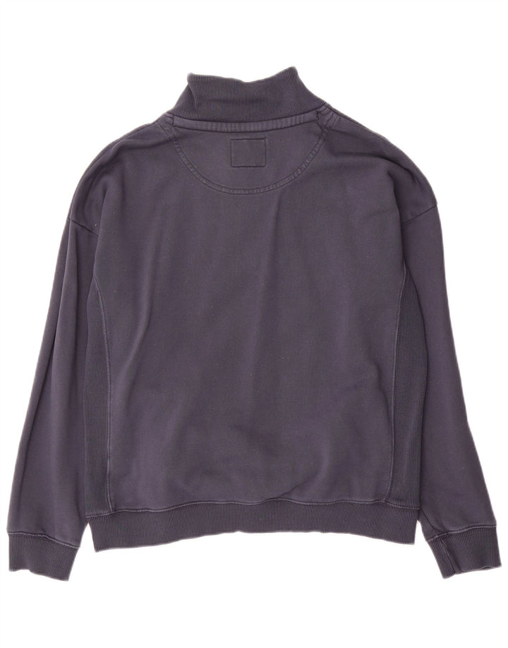 Fat Face Mens Zip Neck Sweatshirt Jumper Medium Navy Blue